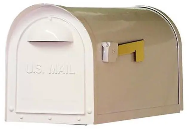 Main image of Special Lite Classic Curbside Mailbox - White Aluminum Mailbox for Post Mount - SCC-1008-WH