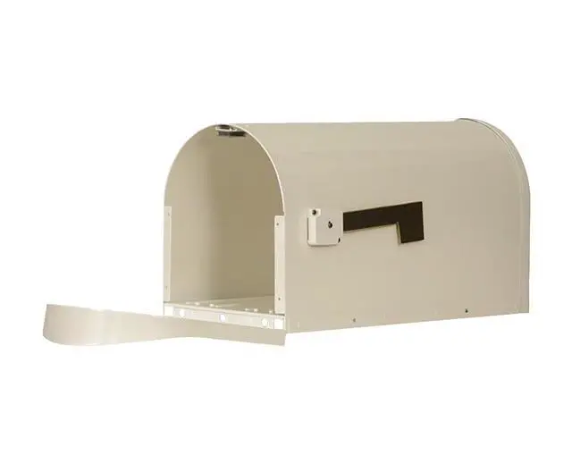 Alt view image 2 of 6 - Special Lite Classic Curbside Mailbox - White Aluminum Mailbox for Post Mount - SCC-1008-WH