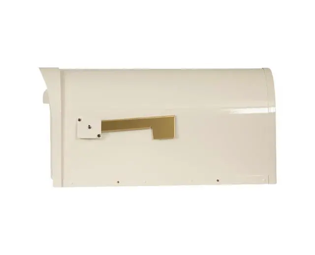 Alt view image 4 of 6 - Special Lite Classic Curbside Mailbox - White Aluminum Mailbox for Post Mount - SCC-1008-WH