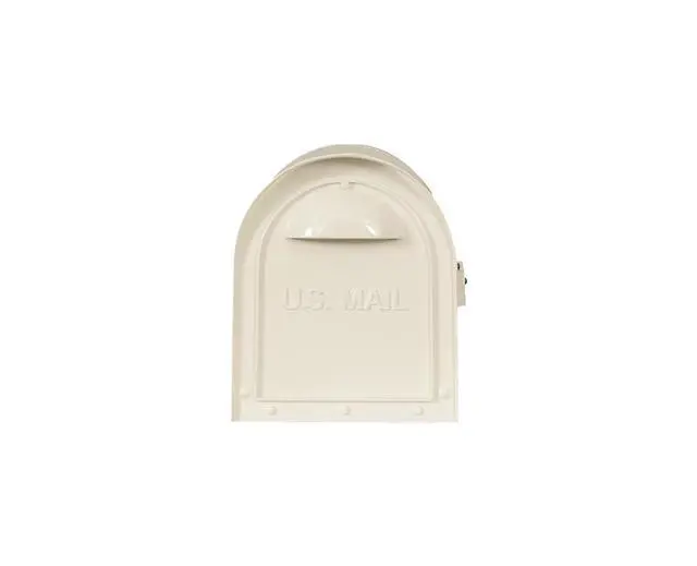 Alt view image 5 of 6 - Special Lite Classic Curbside Mailbox - White Aluminum Mailbox for Post Mount - SCC-1008-WH