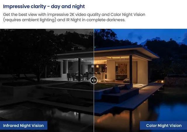 Alt view image 2 of 6 - 2K Wireless WiFi Smart Video Doorbell Camera | No Subscription Fee | 32GB MicroSD Card Included | Smart Security Lighting | Night Vision | Battery-Powered | Motion Detection | White