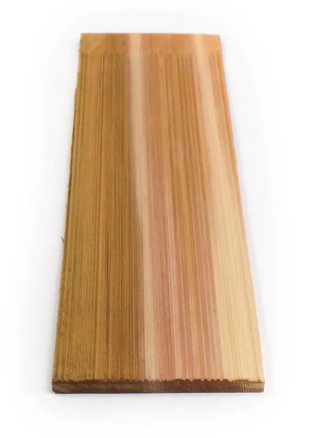 Alt view image 2 of 6 - 18 Inch Rebutted and Rejointed (R&R) Natural Groove Cedar Sidewall Shingles 1/2 Square Carton