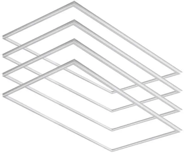 Main image of 2x2 FT Edge-Lit Frame LED Panel Lights,5CCT Selectable 3000K-6500K, 2600/3900/5200LM,20W/30W/40W Switch Grid Drop Ceiling Lights,0-10V Dimmable,Damp Rated,100-277V,ETL Listed (4 Pack)