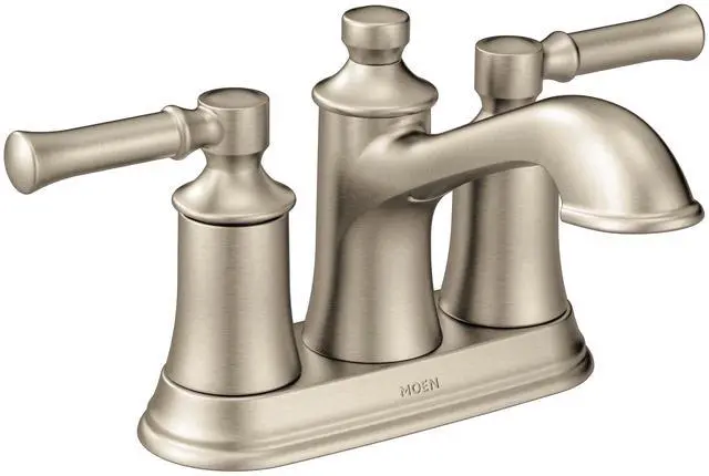 Main image of Dartmoor Brushed Nickel Traditional Two Handle Centerset Bathroom Sink Faucet, 6802BN