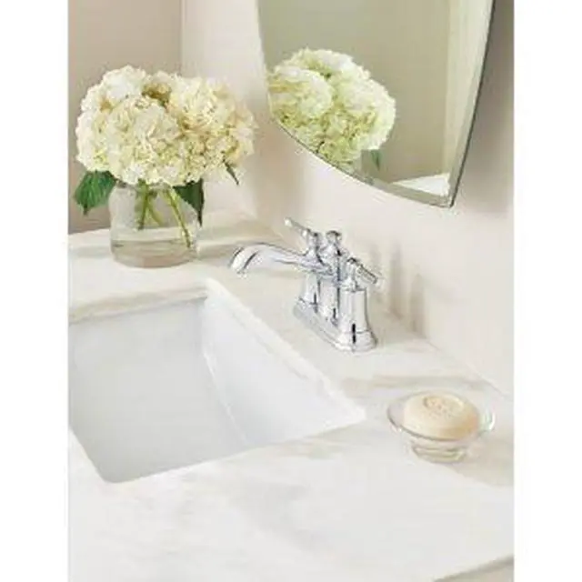 Alt view image 2 of 6 - Dartmoor Brushed Nickel Traditional Two Handle Centerset Bathroom Sink Faucet, 6802BN