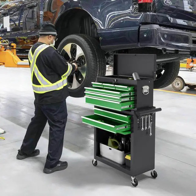 Alt view image 6 of 6 - 8-Drawer Rolling Tool Chest Tool Box,Removable Tool Storage Cabinet with 4 Wheels