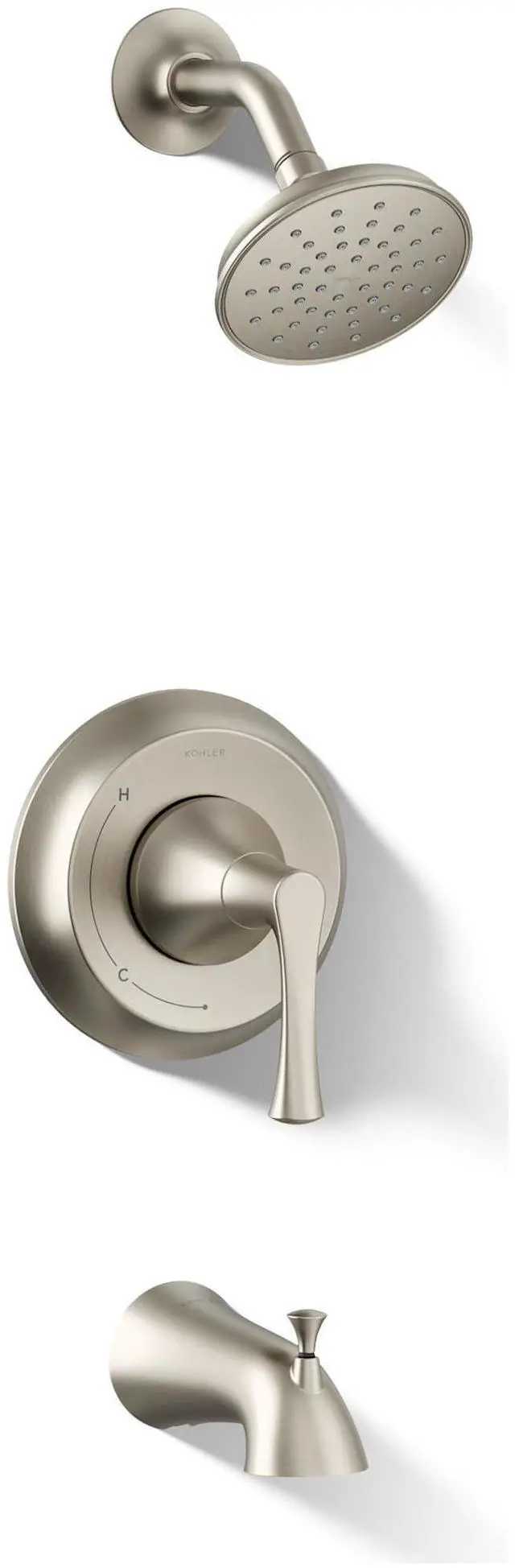 Main image of TS35937-4Y-BN Buckley Rite-Temp® bath and shower trim kit, 2.5 gpm, Vibrant Brushed Nickel