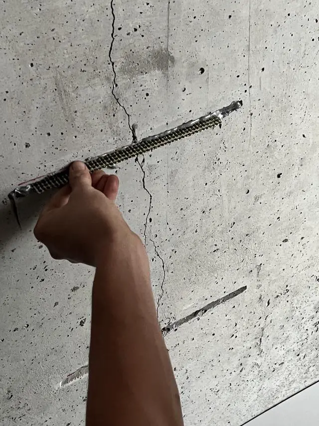 Alt view image 3 of 6 - CrackStitch 15pk Concrete Crack Repair Kit|DIY Foundation Crack Repair|Basements, Garages, Pools, Floors, Wall & Block|Carbon Fiber/Kevlar Concrete Reinforcement
