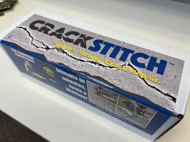 Alt view image 5 of 6 - CrackStitch 15pk Concrete Crack Repair Kit|DIY Foundation Crack Repair|Basements, Garages, Pools, Floors, Wall & Block|Carbon Fiber/Kevlar Concrete Reinforcement