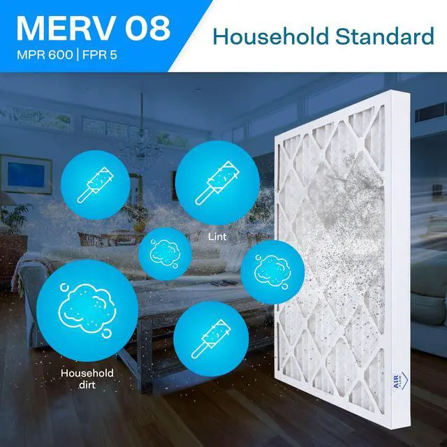 Alt view image 4 of 6 - 30X36X2 MERV 8 Geothermal Air Filters - Made in USA (6 Pack)