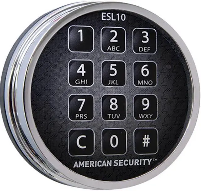 Main image of 0615772 ESL10XL Standard Bolt Electronic Safe Lock (Chrome)