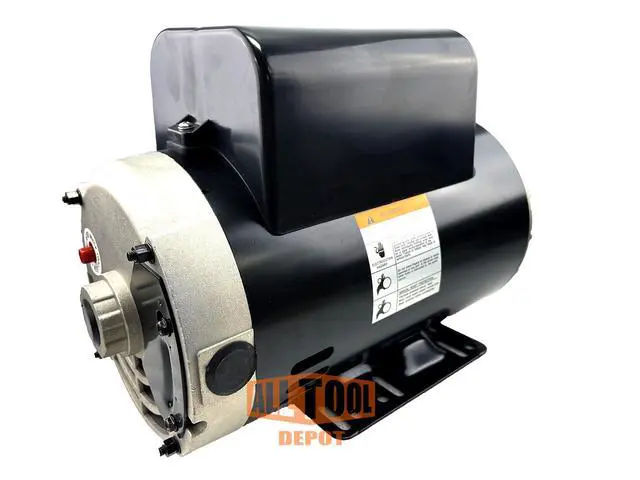 Alt view image 5 of 6 - New 5 HP 3450 RPM, 56 Frame, 230V, 22Amp, 7/8" Shaft, Single Phase NEMA Air Compressor Motor - EM-05A