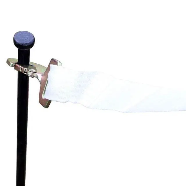 Alt view image 5 of 6 - 2" x 13' Foot White Ratchet Strap with Snap Hook | Polyester Tie Down | 2" Inch Width | White | for Tying Down Canopy Tents, Inflatables, and Securing Cargo | 10 Pack