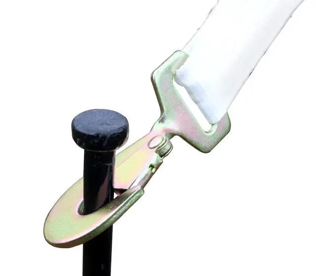 Alt view image 6 of 6 - 2" x 13' Foot White Ratchet Strap with Snap Hook | Polyester Tie Down | 2" Inch Width | White | for Tying Down Canopy Tents, Inflatables, and Securing Cargo | 10 Pack