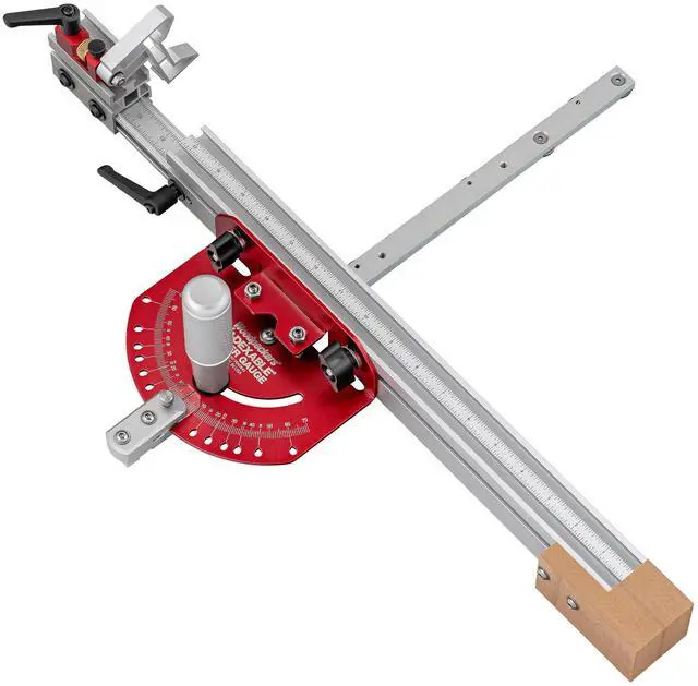 Main image of in-DEXABLE Miter Gauge Precision Table Saw Cross-Cuts with Micro-Adjust Flip Stop, Indexed Angles & Leaf Spring Miter Bar USA-Made IMG-I