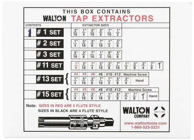Alt view image 3 of 3 - Tools 18001 Tap Extractor Set, Black