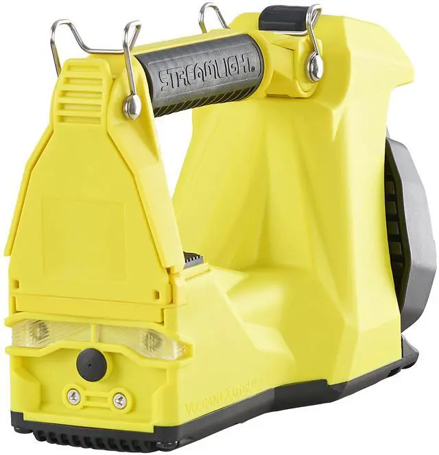 Alt view image 6 of 6 - 44371 Vulcan Clutch 1700-Lumen Rechargeable Multi-Function Lantern with 120V/100V AC/12V DC, Includes Heavy Duty Shoulder Strap, Yellow
