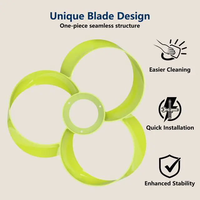 Alt view image 3 of 6 - 22 Inch Ceiling Fan with Light and Remote, Quiet DC Motor, Dimmable LED, Reversible 3-Speed Control, Easy Installation Downrod Fan for Small Rooms (Green)
