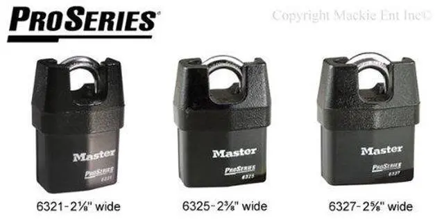 Alt view image 3 of 3 - Six (6) High Security Pro Series Padlocks w/ 12 Keys, 6321NKA-6 w/BumpStop Technology