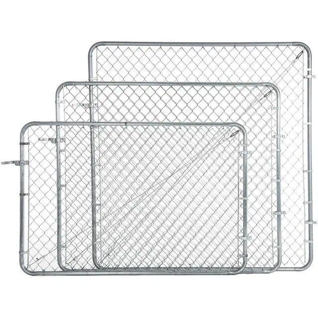 Alt view image 3 of 6 - Adjust-A-Gate Chain Link Walk Gate Kit, Fits 24-72 in. Openings & Up to 4 ft., Round Corner Frame, Gray - Heavy-Duty Outdoor Reinforcement & Accessories for Gates and Fences