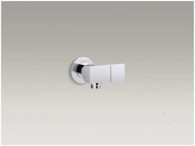 Alt view image 3 of 3 - Exhale Wall-Mount Handshower Holder With Supply Elbow And Check Valve