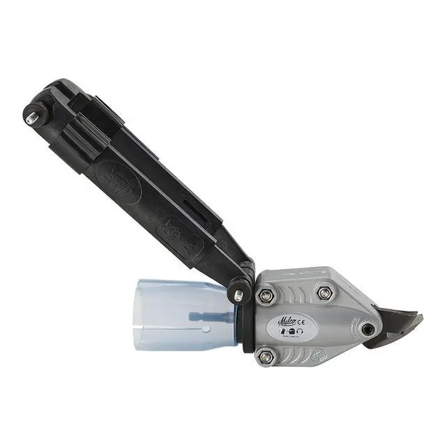 Alt view image 3 of 6 - TSHD TurboShear Heavy-Duty Drill Attachment 18-Gauge Galvanized Steel | 360° Rotating Head | Telescoping Clamp Fits All Drills | Cuts Corrugated Panels, Spiral Duct & Ribs | Made in USA