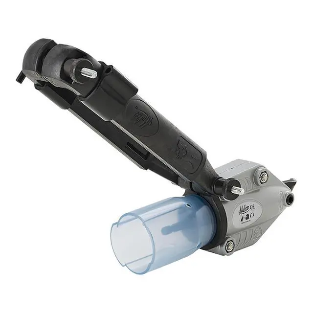 Alt view image 5 of 6 - TSHD TurboShear Heavy-Duty Drill Attachment 18-Gauge Galvanized Steel | 360° Rotating Head | Telescoping Clamp Fits All Drills | Cuts Corrugated Panels, Spiral Duct & Ribs | Made in USA