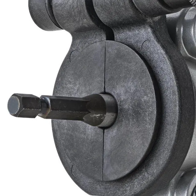 Alt view image 6 of 6 - TSHD TurboShear Heavy-Duty Drill Attachment 18-Gauge Galvanized Steel | 360° Rotating Head | Telescoping Clamp Fits All Drills | Cuts Corrugated Panels, Spiral Duct & Ribs | Made in USA