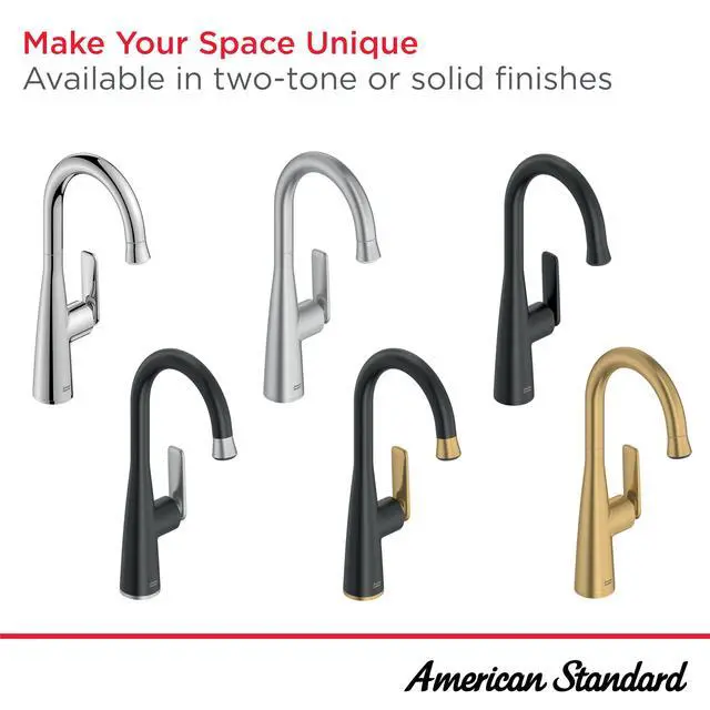 Alt view image 3 of 6 - 104827GN00 Aspirations Pull-Down Bar Sink Faucet, 1.8 GPM, Brushed Gold