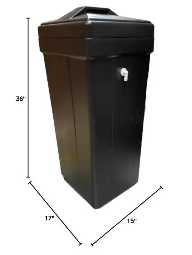 Alt view image 4 of 4 - Water Softener Salt Brine Tank 15x17x36 Inches with Safety Float By American Water Solutions