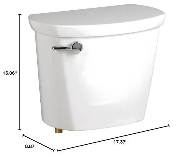 Alt view image 3 of 3 - 4188A004.020 Cadet Pro 1.6 GPF Toilet Tank with 12 inch Rough-in, White
