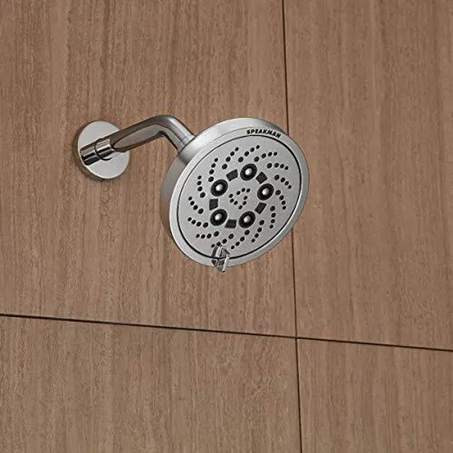 Alt view image 3 of 6 - Polished Chrome, S-6000-E2 Vector Multi-Function Adjustable Shower Head, 2.0 GPM