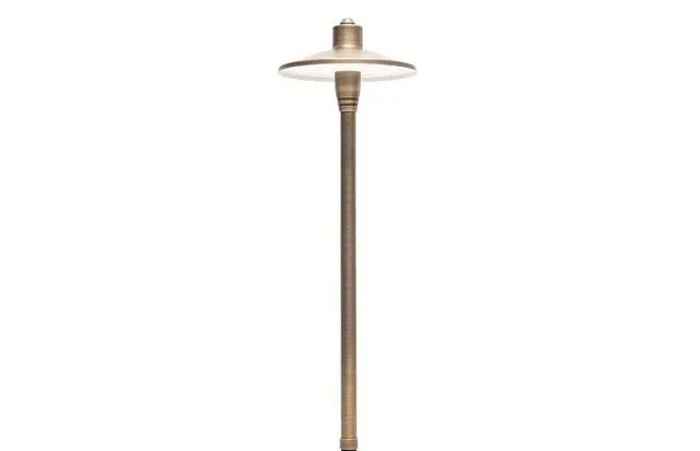 Alt view image 4 of 6 - G2 12V Brass Path Light 4-Pack Kit (Bronze) with 3W 2700K Warm White G4 LED Bulbs for Low Voltage Landscape Lighting on Outdoor Pathway, Walkway, Garden, Driveway or Patio