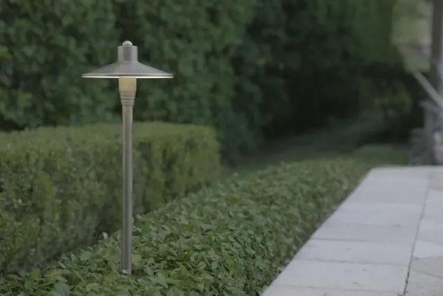 Alt view image 6 of 6 - G2 12V Brass Path Light 4-Pack Kit (Bronze) with 3W 2700K Warm White G4 LED Bulbs for Low Voltage Landscape Lighting on Outdoor Pathway, Walkway, Garden, Driveway or Patio