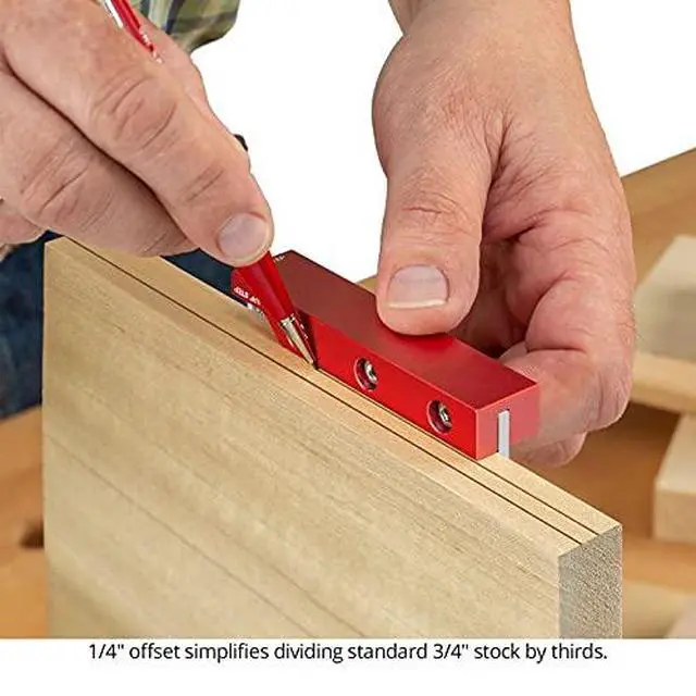 Alt view image 3 of 6 - Delve Square, 10-in-1 Woodworking Layout Tool, 6 Inch, Stainless Steel, Feature Packed Carpenter Square