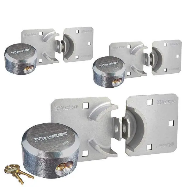 Main image of Hasp/Hidden Shackle (3) Keyed Alike Padlocks w/ 6 Keys, 770-6271NKA-3 w/BumpStop Technology