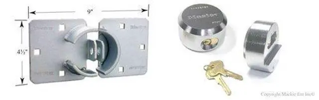 Alt view image 3 of 4 - Hasp/Hidden Shackle (3) Keyed Alike Padlocks w/ 6 Keys, 770-6271NKA-3 w/BumpStop Technology
