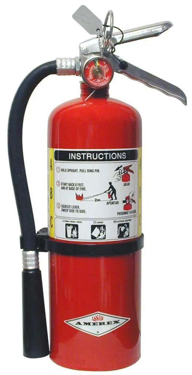 Alt view image 3 of 6 - B500, 5lb ABC Dry Chemical Class A B C Fire Extinguisher (3, 7.25" W X 4.25" D X 15.25" H)
