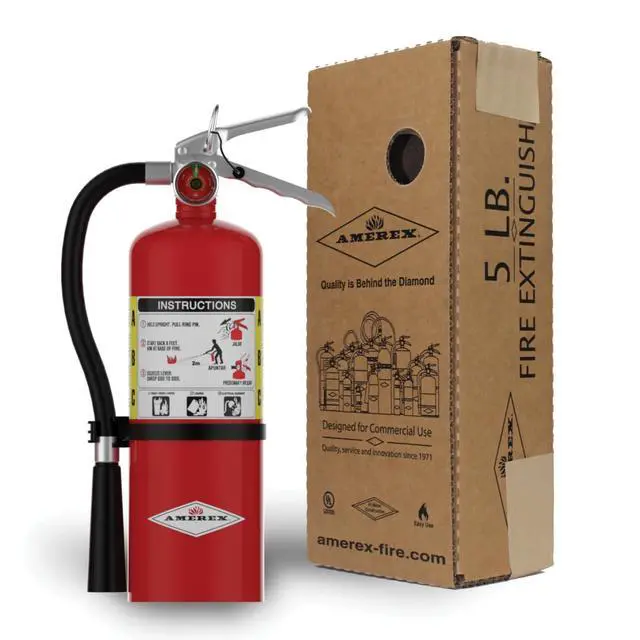 Alt view image 5 of 6 - B500, 5lb ABC Dry Chemical Class A B C Fire Extinguisher (3, 7.25" W X 4.25" D X 15.25" H)