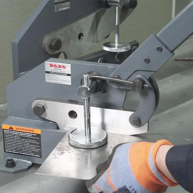 Alt view image 2 of 6 - Sheet Metal Cutter 8-Inch | 0.51 inch Round Bar Capacity | HS-8 Manual Plate Shear Bench-Mounted for Steel Plates and Bars
