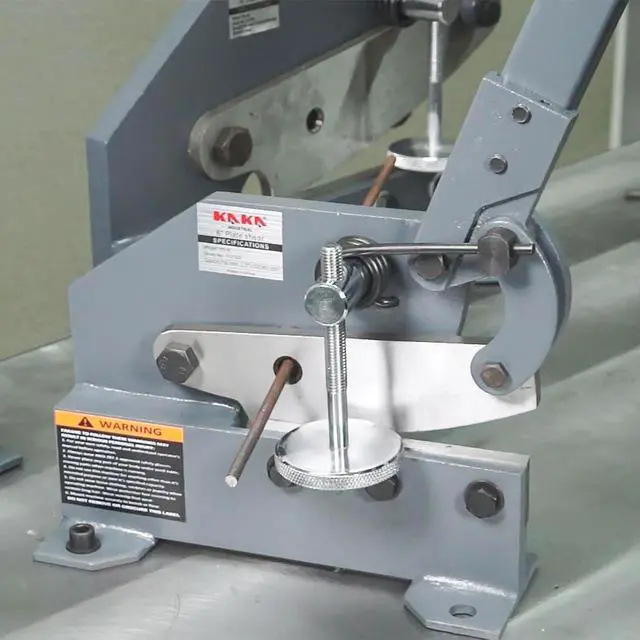 Alt view image 3 of 6 - Sheet Metal Cutter 8-Inch | 0.51 inch Round Bar Capacity | HS-8 Manual Plate Shear Bench-Mounted for Steel Plates and Bars