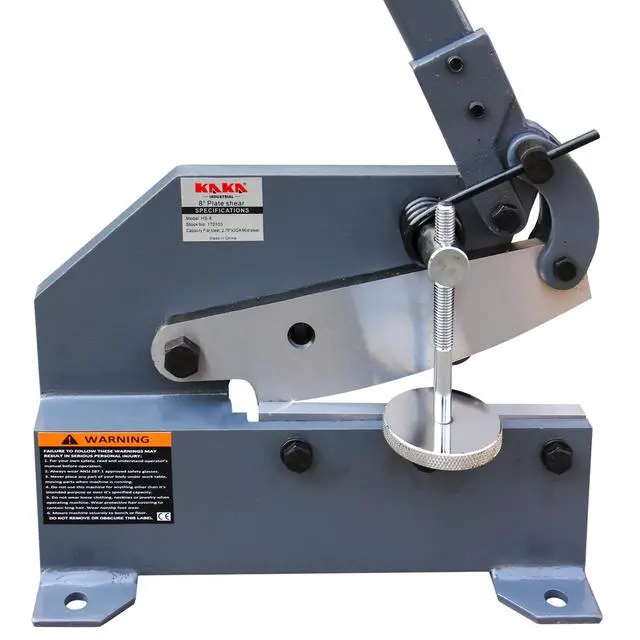 Alt view image 5 of 6 - Sheet Metal Cutter 8-Inch | 0.51 inch Round Bar Capacity | HS-8 Manual Plate Shear Bench-Mounted for Steel Plates and Bars