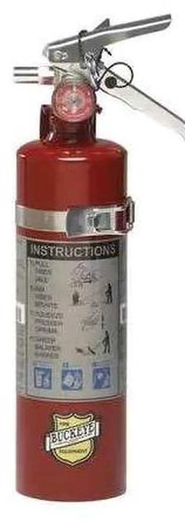 Main image of (4 Pack) 2.5 lb Fire Extinguisher ABC Dry Chemical Rechargeable w/Bracket New UL