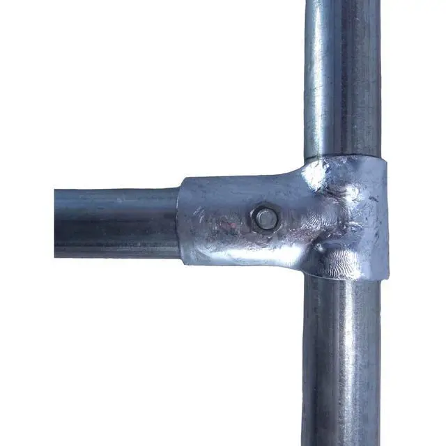 Alt view image 3 of 6 - Black Powder Coated Chain Link Fence Butterfly Gate Latch - 1-3/8" Gate Frame and 2-3/8" Gate Post - Fence Gate Latch with Hole for Padlock - CASE Qty 10