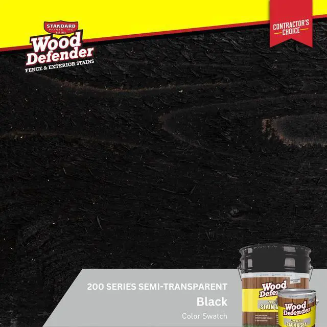 Alt view image 2 of 6 - 200 Series Black Semi-Transparent Stain & Sealer 5-Gallon