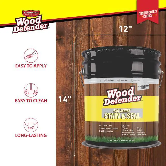 Alt view image 3 of 6 - 200 Series Black Semi-Transparent Stain & Sealer 5-Gallon