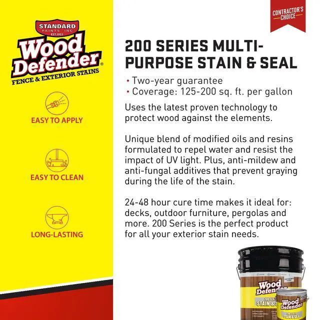 Alt view image 5 of 6 - 200 Series Black Semi-Transparent Stain & Sealer 5-Gallon