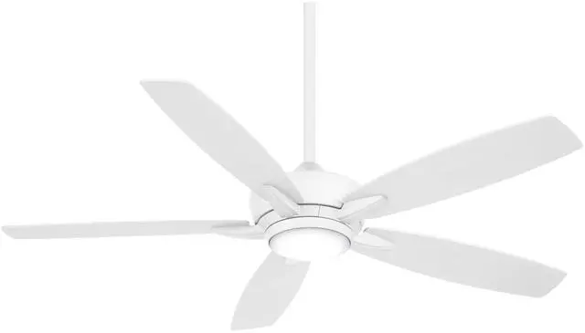 Main image of F717L-WHF Kelvyn 52-Inch Ceiling Fan with Integrated CCT LED Light Kit in Flat White Finish