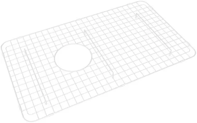Main image of WSG6307WH 26-1/4-Inch by 15-1/4-Inch Wire Sink Grid for 6307 Kitchen Sinks in White Abcite Vinyl