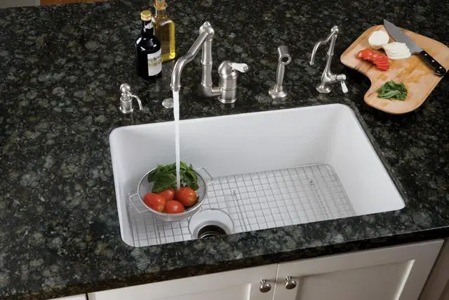 Alt view image 6 of 6 - WSG6307WH 26-1/4-Inch by 15-1/4-Inch Wire Sink Grid for 6307 Kitchen Sinks in White Abcite Vinyl